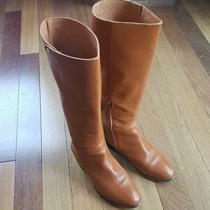J Crew Knee High Riding Boots in Tan / Camel